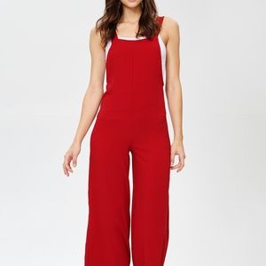 WIDE-LEG OVERALLS
